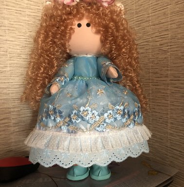 Интерьерная текстильная кукла купить в Южно-Сахалинск 